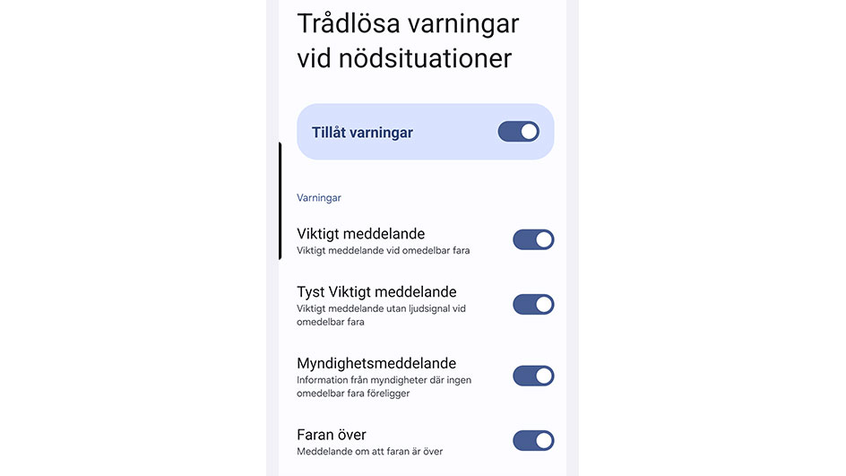 Så här ska det se ut om din Samsung är uppdaterad.