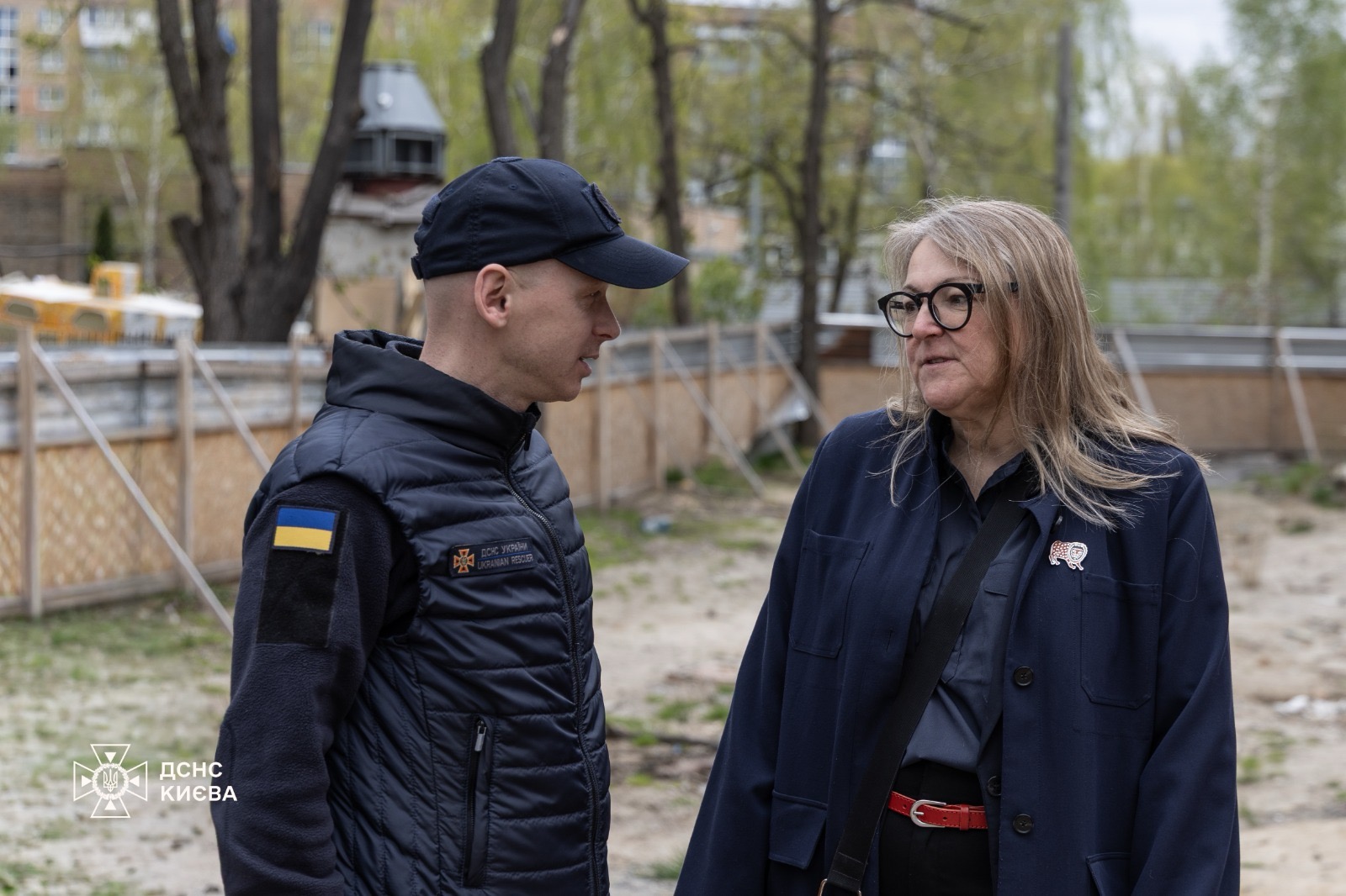 Sofia Westberg och  Roman Prymush, biträdande generaldirektör vid SESU