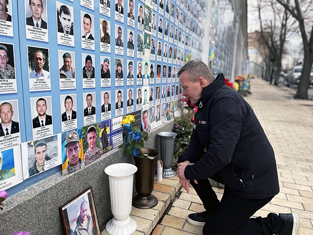 MSB:s GD Mikael Frisell besökte Ukraina.