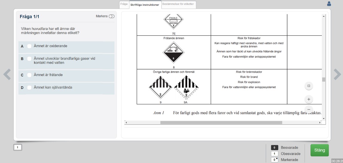 Sk&auml;rmdump fr&aring;n provet