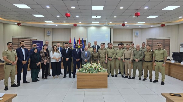 EUAM-IRAQ organized a 1-week capacity development workshop for Iraq Kurdistan environmental police in Erbil, Kurdistan, July 2026.