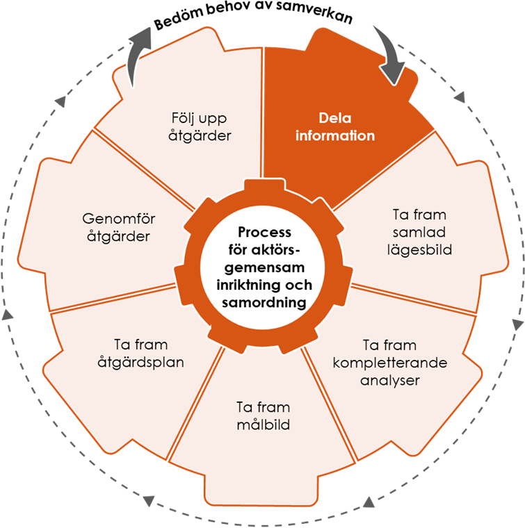 Illustration där dela information är markerad. 