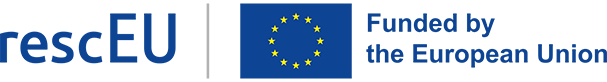 Logotype med texten rescEU funded by the European union
