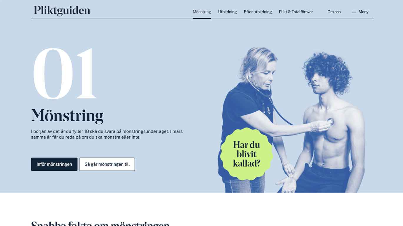 I början av det år du fyller 18 ska du svara på mönstringsunderlaget.