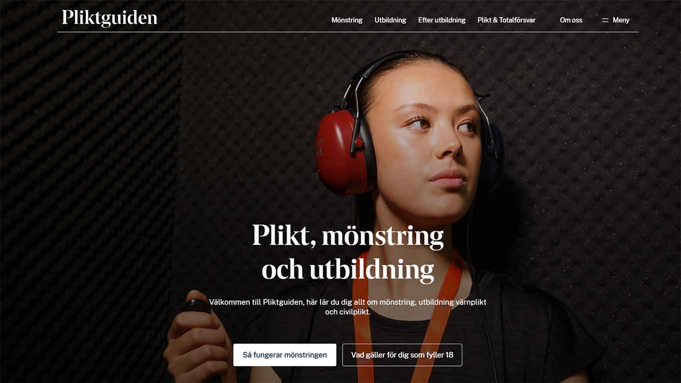 Plikt, mönstring och utbildning.